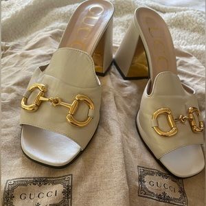 Gucci WOMEN'S SLIDE SANDAL WITH HORSEBIT size 39